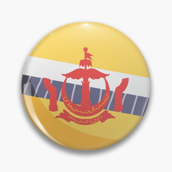 Item preview, Brunei Flag Country Isolated Icon designed and sold by MIDDLX.
