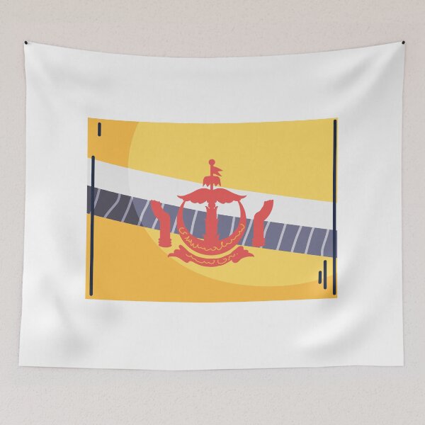 Item preview, Brunei Flag Country Isolated Icon designed and sold by MIDDLX.