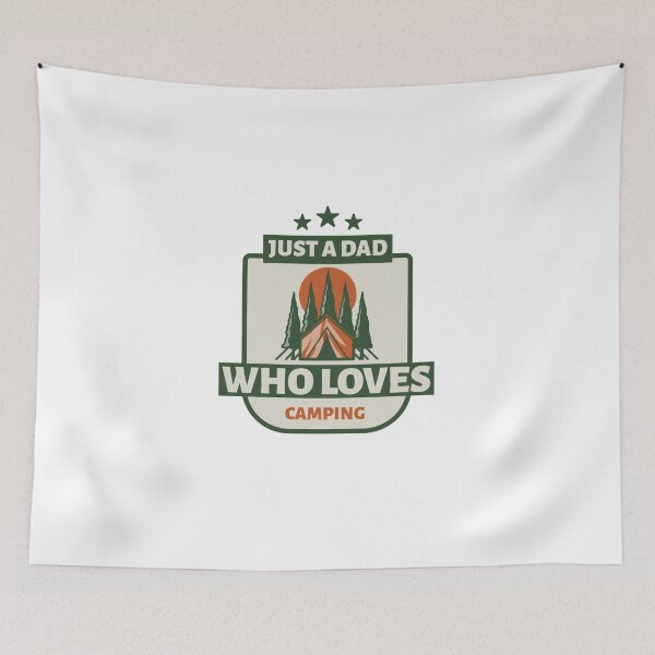 Item preview, Just A Dad Who Loves Camping designed and sold by Danielle Shafiki.