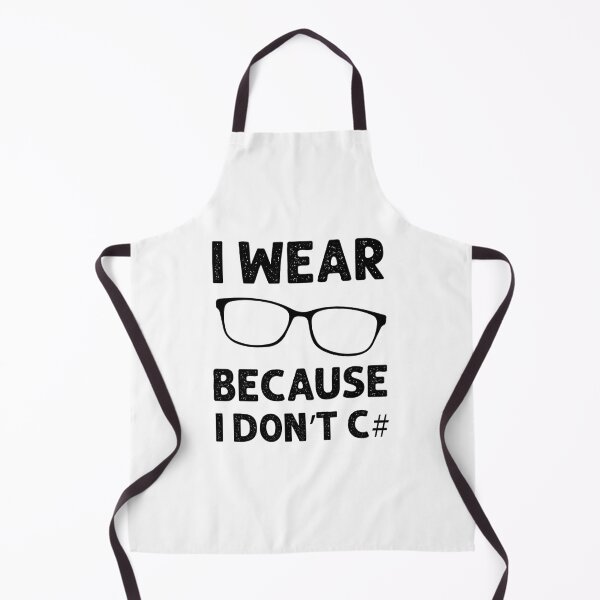 Item preview, I wear Glasses because I don't C# designed and sold by VintagePathway.