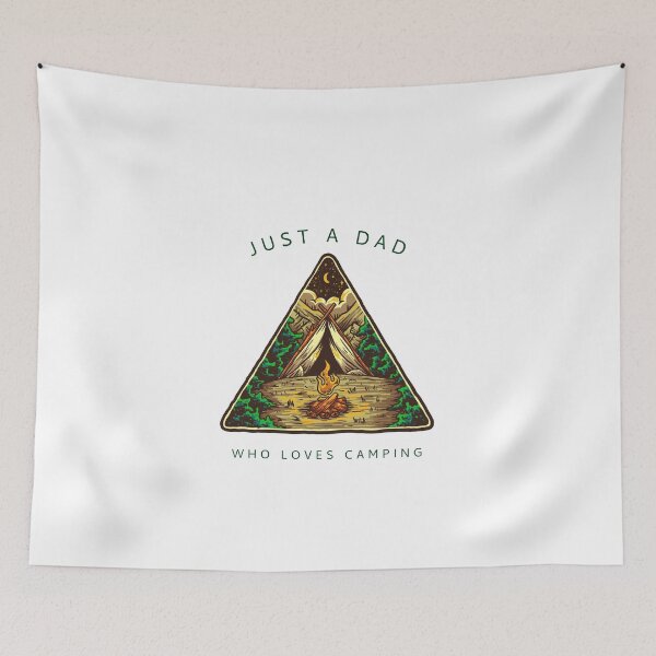 Item preview, Just A Dad Who Loves Camping designed and sold by Danielle Shafiki.