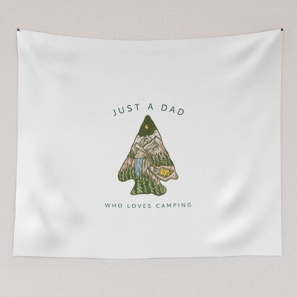 Item preview, Just A Dad Who Loves Camping designed and sold by Danielle Shafiki.