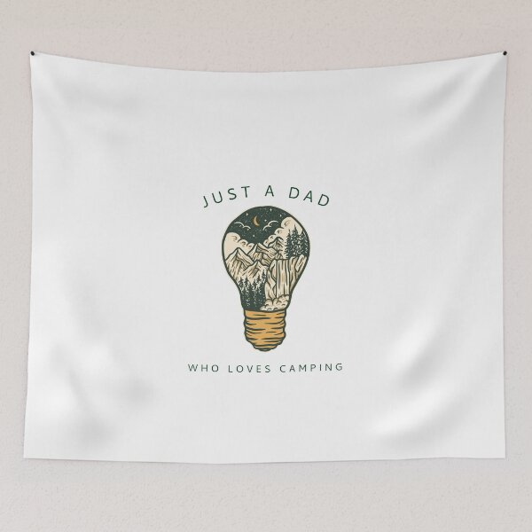 Item preview, Just A Dad Who Loves Camping designed and sold by Danielle Shafiki.