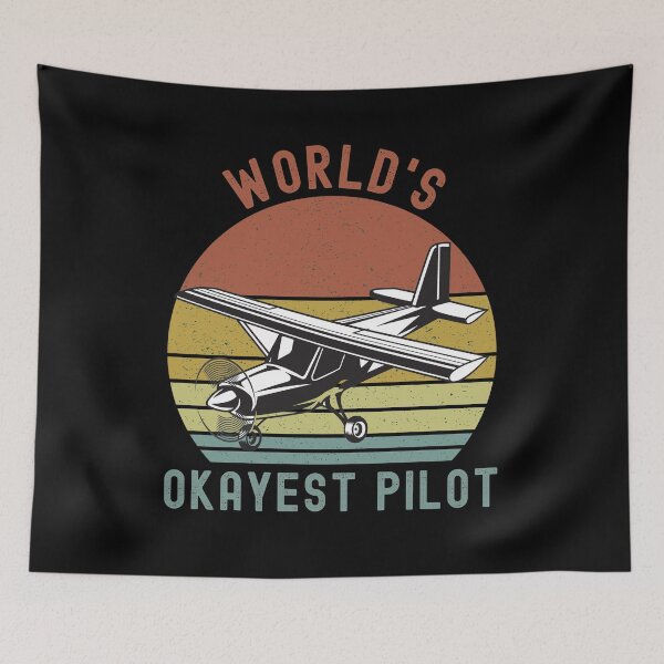 Item preview, World's Okayest Pilot Airline Aviation  designed and sold by ExpressWayFour.