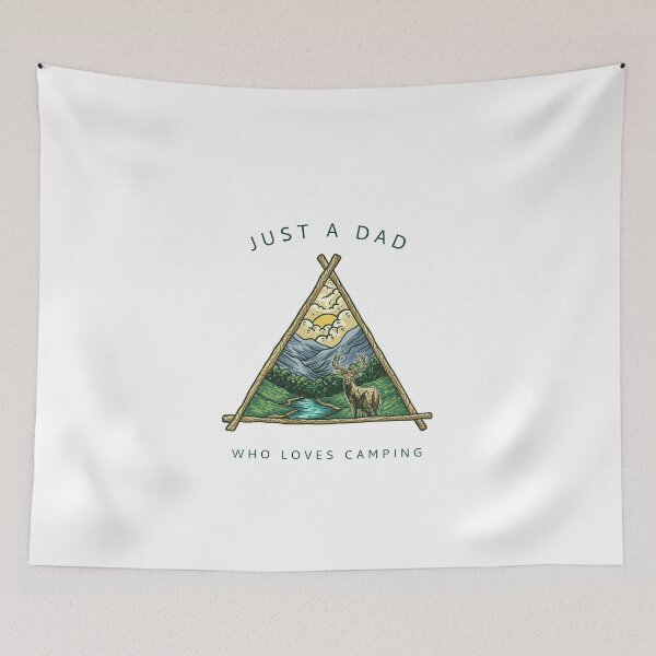 Item preview, Just A Dad Who Loves Camping designed and sold by Danielle Shafiki.