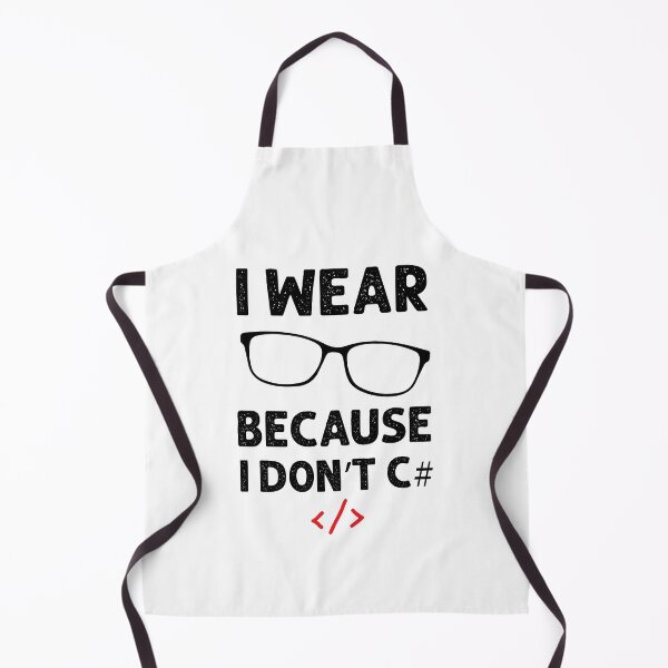 Item preview, I wear Glasses because I don't C# designed and sold by VintagePathway.