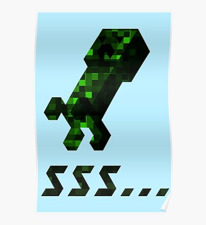 minecraft creeper poster