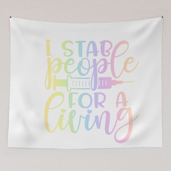 Item preview, I stab people for a living - funny nurse gift designed and sold by PickaSticka.