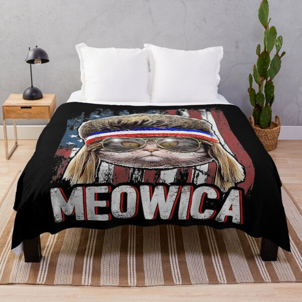 Item preview, Meowica Cat Mullet American Flag Patriotic Vintage designed and sold by K-icon.