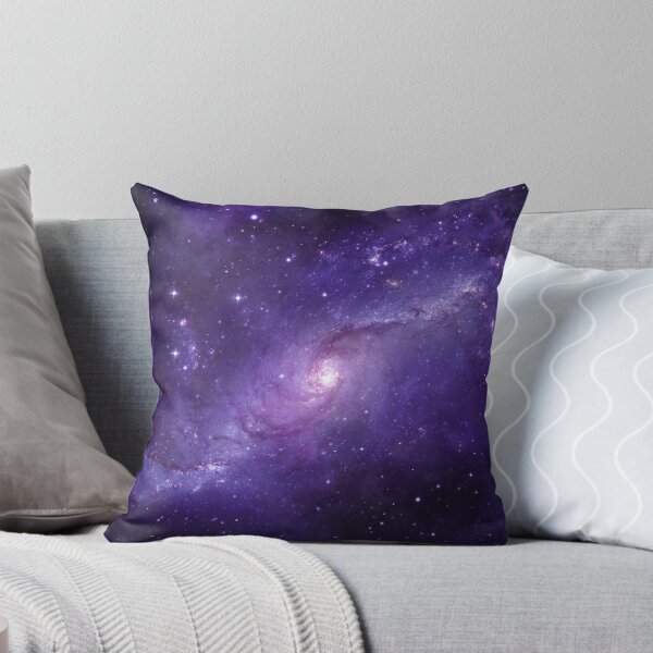 Item preview, The Purple Spiral Nebula, swirl galaxy Throw / Floor pillow, dorm decor cushion, Fine designed and sold by August-E.