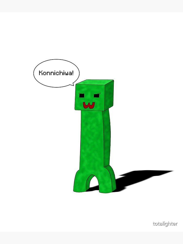 Minecraft Enderman and Creeper Poster for Sale by ddkart