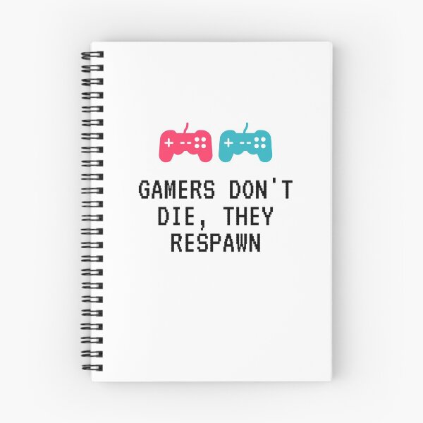 Item preview, gamers don't die, they respawn designed and sold by saladiin.