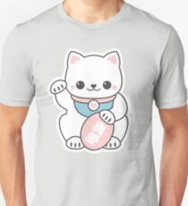 Pink Maneki Neko Unisex T-Shirt