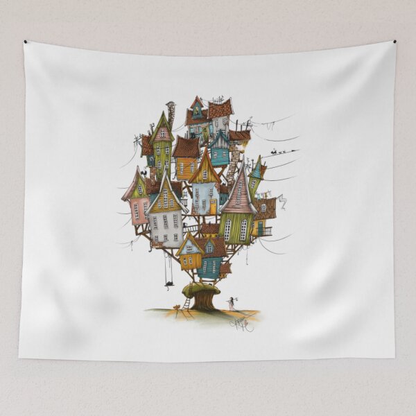 Item preview, House T-ShirtHouse on little hill designed and sold by Citywordshop.