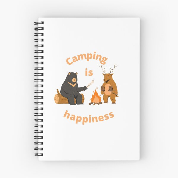 Item preview, Camping is happiness designed and sold by Naamira.