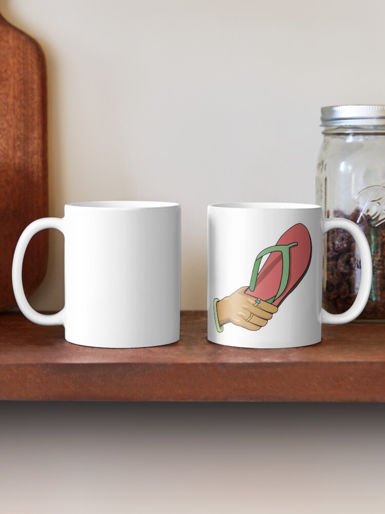 La Chancla Loteria Mexican Coffee Mug, Te Calmas O Te Calmo