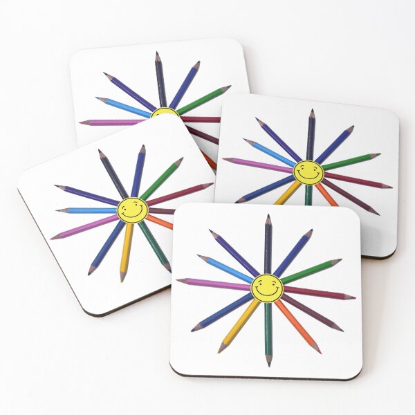 Item preview, Art is fun/color pencils arranged in round shape designed and sold by VeenaNair23.