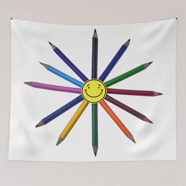 Item preview, Art is fun/color pencils arranged in round shape designed and sold by VeenaNair23.