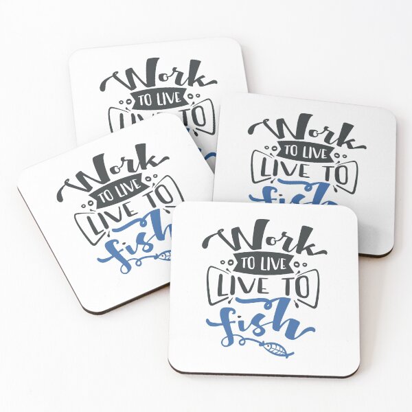 Item preview, Work to Live Live to Fish designed and sold by FOX1999-Design.