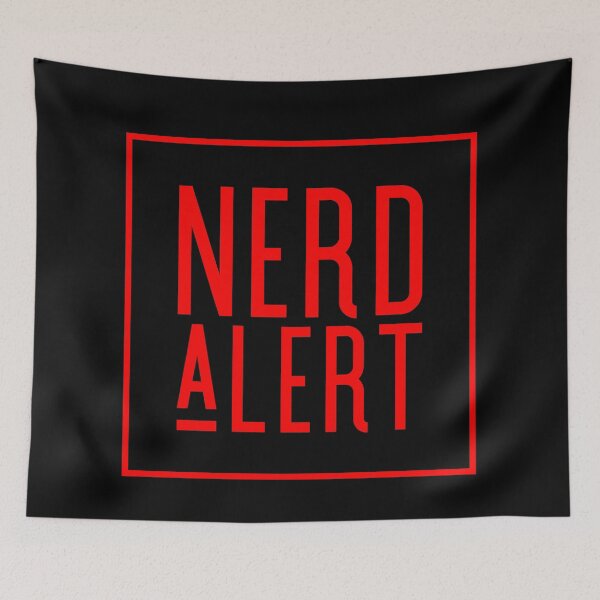 Item preview, Nerd alert funny typography nerd design designed and sold by Tanuja  Sharma.