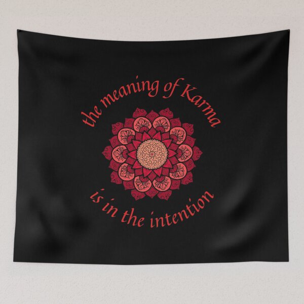 Item preview, The Meaning of Karma is in the Intention designed and sold by FunFitsFactory.