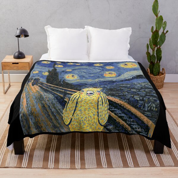 Item preview, Cockatiel Starry Night - Van Gogh and Munch Birbs Parody designed and sold by Birb-Merch.