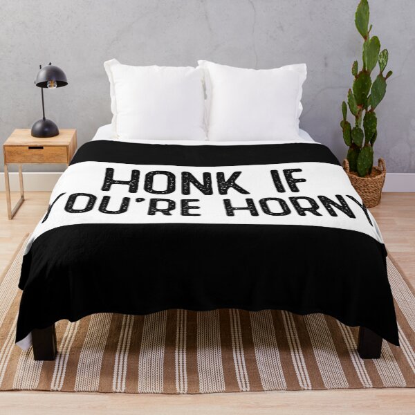 Item preview, Honk If You're Horny Funny Biker designed and sold by Sour Soul.