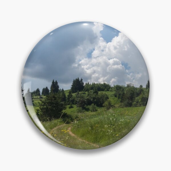 Item preview, Peaceful Turbulence - Blooming Meadow Road and Storm Clouds designed and sold by Georgia Mizuleva.