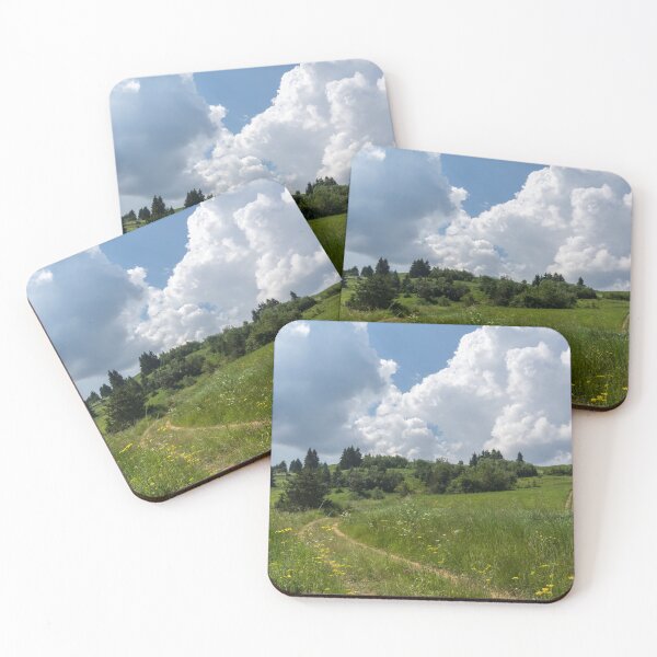Item preview, Peaceful Turbulence - Blooming Meadow Road and Storm Clouds designed and sold by Georgia Mizuleva.