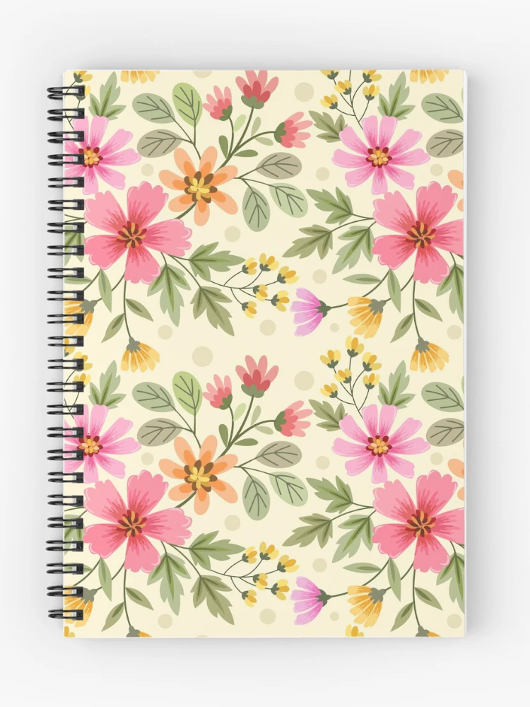 Thumbnail 1 of 3, Journal, Colorful Flower Seamless Pattern Design designed and sold by Arne Smet.