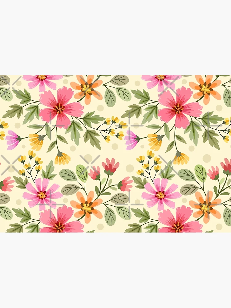 Thumbnail 3 of 3, Journal, Colorful Flower Seamless Pattern Design designed and sold by Arne Smet.