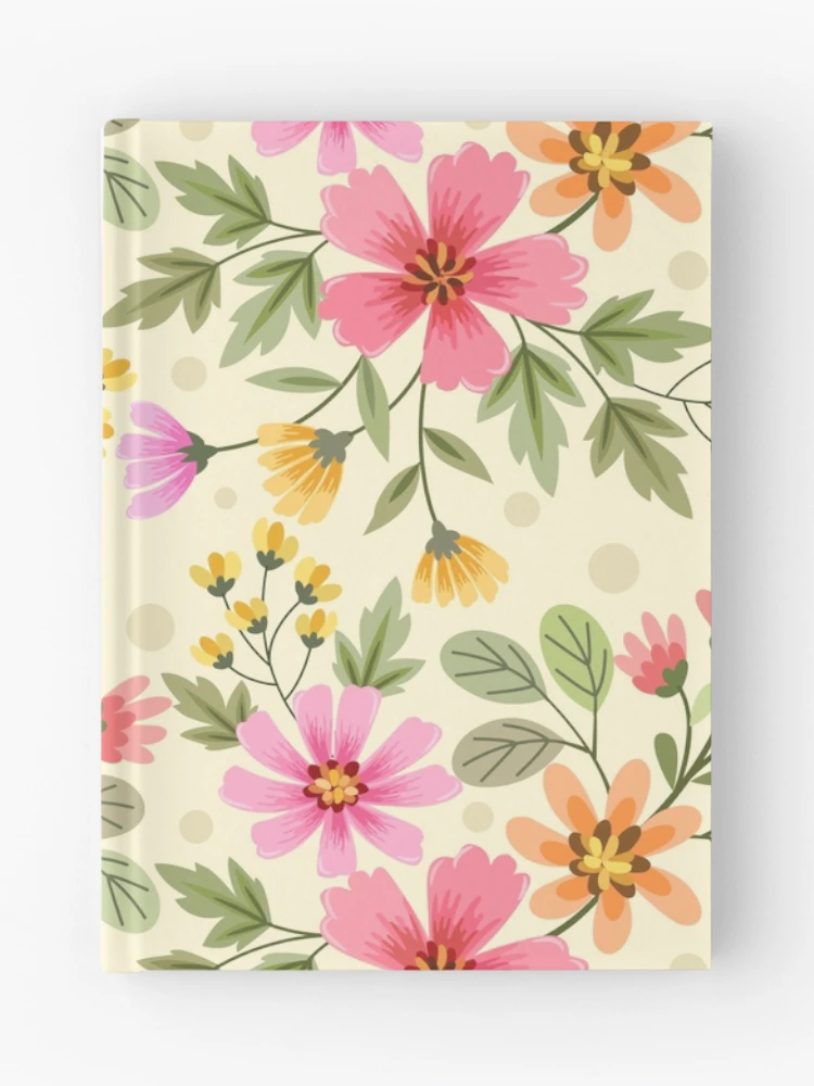 Thumbnail 1 of 3, Journal, Colorful Flower Seamless Pattern Design designed and sold by Arne Smet.