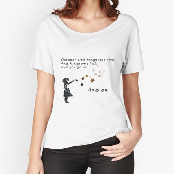 u2 october for white color Relaxed Fit T-Shirt