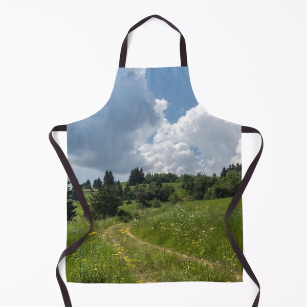 Item preview, Peaceful Turbulence - Blooming Meadow Road and Storm Clouds designed and sold by Georgia Mizuleva.