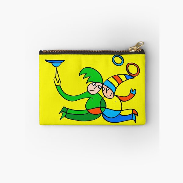 Item preview, Twin Jugglers In Color for Kids on Yellow Board "Paper Drawings/Paintings"  designed and sold by Istvan Ocztos.