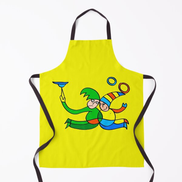 Item preview, Twin Jugglers In Color for Kids on Yellow Board "Paper Drawings/Paintings"  designed and sold by Istvan Ocztos.