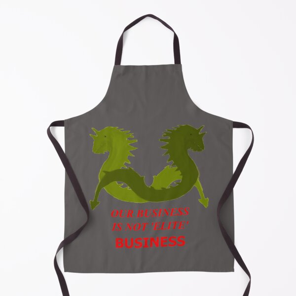 Item preview, Our Business Is Not 'Elite' Business (Two Golden Sea Serpents) designed and sold by SelfUpgrade.