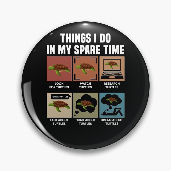 Item preview, Things I do in my spare time turtle lovers designed and sold by ElsieUnderwood.