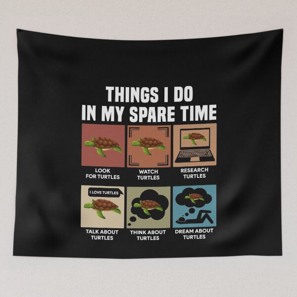 Item preview, Things I do in my spare time turtle lovers designed and sold by ElsieUnderwood.