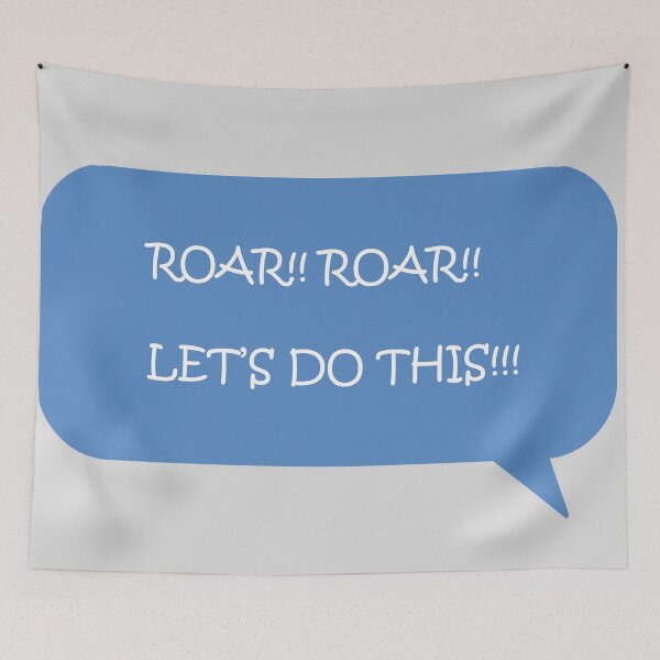 Item preview, Roar! Let's Do This Chat Bubble designed and sold by Tuxedo Artist.