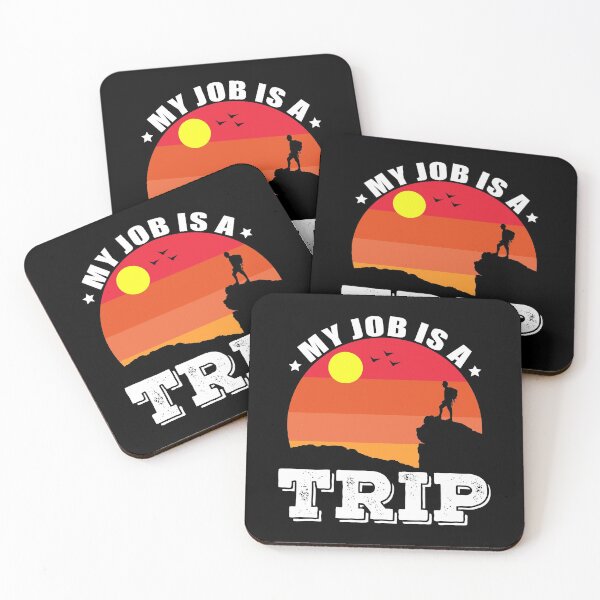 Item preview, My Job Is A Trip Summer Retro designed and sold by vineeth.