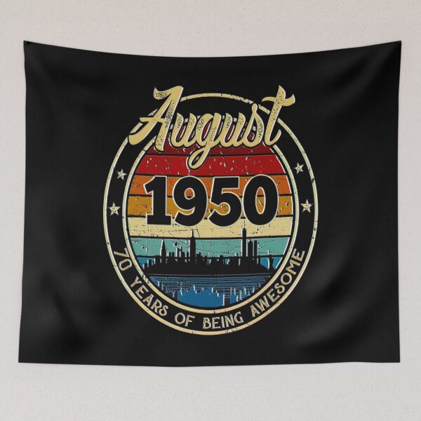 Item preview, Classic August 1950 71 Years Old Retro 71th Birthday Gift designed and sold by BegayStore.