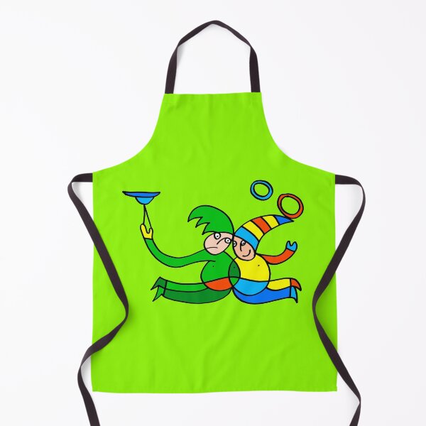 Item preview, Twin Jugglers In Color for Kids on Light Green Board "Paper Drawings/Paintings"  designed and sold by Istvan Ocztos.