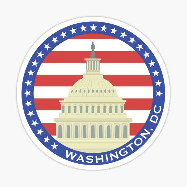 Washington DC Capitol Building Sticker
