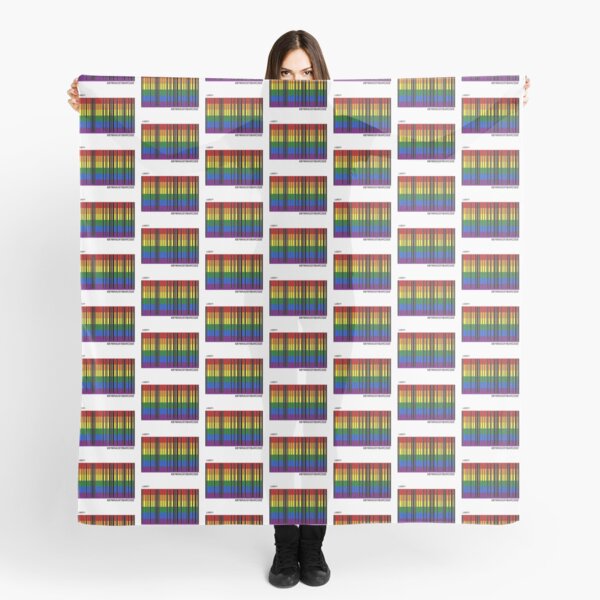 #lgbqt + barcode Scarf
