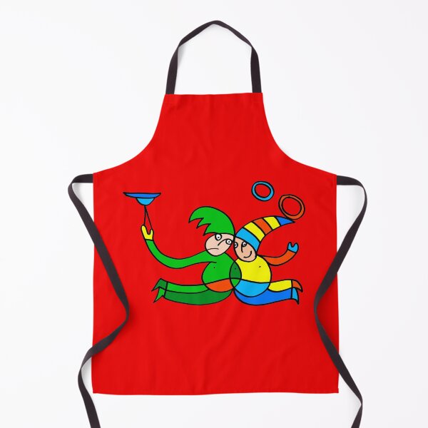 Item preview, Twin Jugglers In Color for Kids on Red Board "Kids Drawings"  designed and sold by Istvan Ocztos.