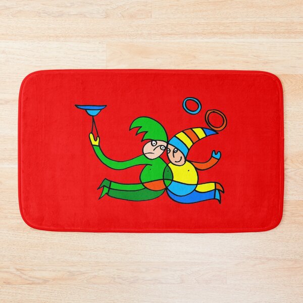 Item preview, Twin Jugglers In Color for Kids on Red Board "Kids Drawings"  designed and sold by Istvan Ocztos.