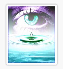 oeil pleure Sticker