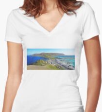 Macquarie Island Station Women's Fitted V-Neck T-Shirt