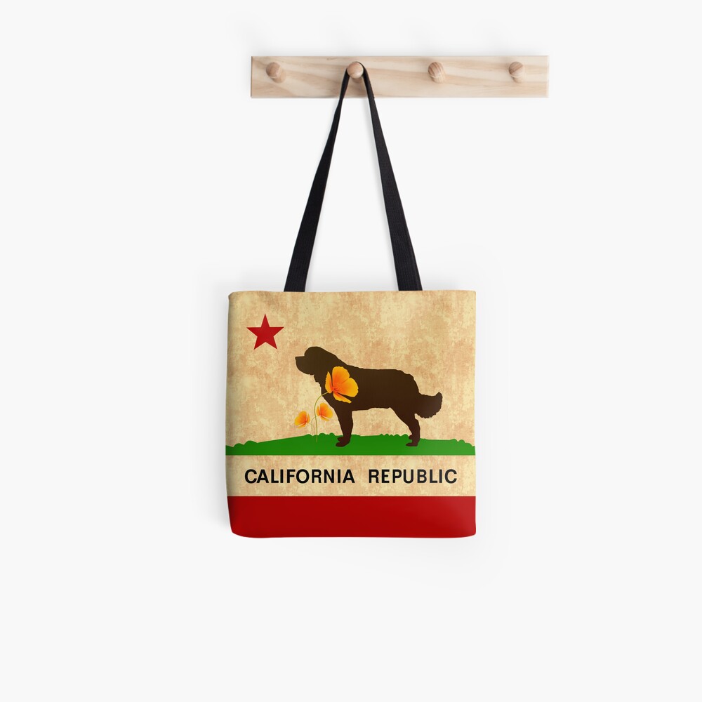 California Newfie Flag Tote Bag